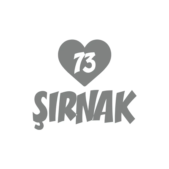 Kalpli 73 Şırnak Araba Sticker 17x17 Cm Gri ürün görseli 1