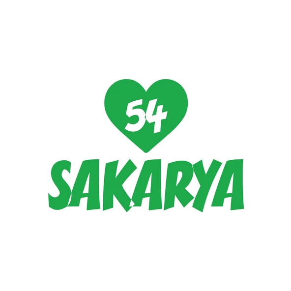 Kalpli 54 Sakarya Araba Sticker 17x17 Cm Yeşil ürün görseli 1