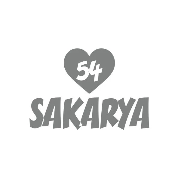 Kalpli 54 Sakarya Araba Sticker 17x17 Cm Gri ürün görseli 1