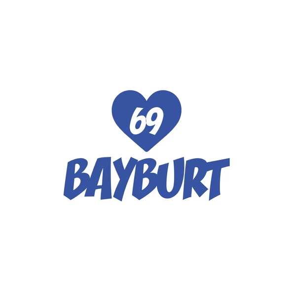 Kalpli 69 Bayburt Araba Sticker 17x17 Cm Mavi ürün görseli 1