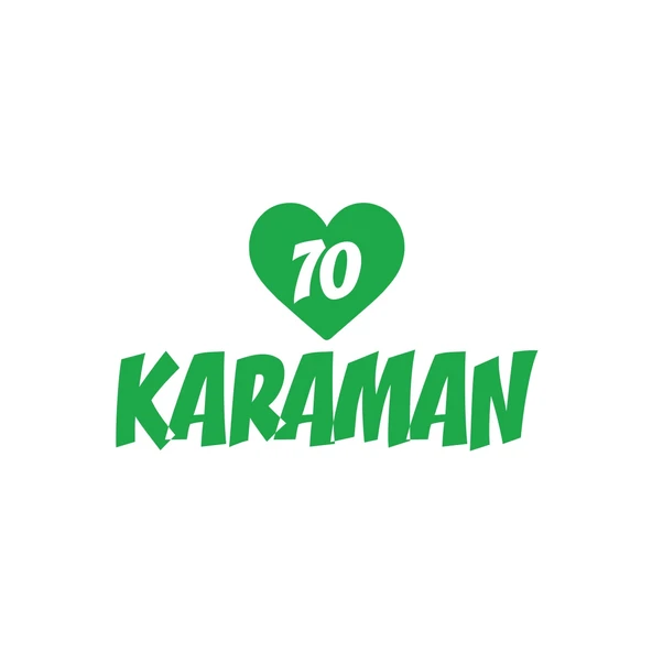 Kalpli 70 Karaman Araba Sticker 17x17 Cm Yeşil ürün görseli 1
