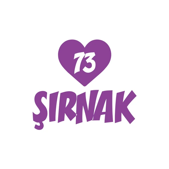 Kalpli 73 Şırnak Araba Sticker 17x17 Cm Mor ürün görseli 1