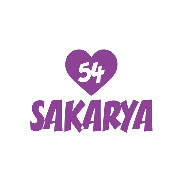 Kalpli 54 Sakarya Araba Sticker 17x17 Cm Mor ürün görseli 1