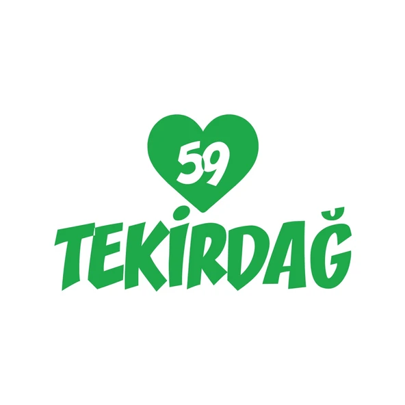 Kalpli 59 Tekirdağ Araba Sticker 17x17 Cm Yeşil ürün görseli 1