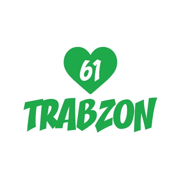 Kalpli 61 Trabzon Araba Sticker 17x17 Cm Yeşil ürün görseli 1