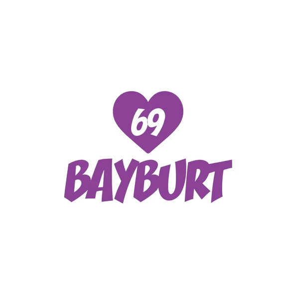 Kalpli 69 Bayburt Araba Sticker 17x17 Cm Mor ürün görseli 1