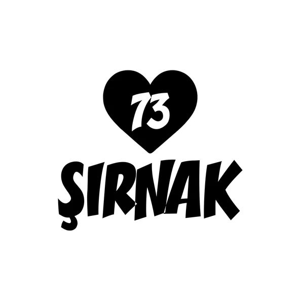 Kalpli 73 Şırnak Araba Sticker 17x17 Cm Siyah ürün görseli 1