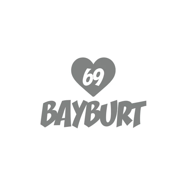Kalpli 69 Bayburt Araba Sticker 17x17 Cm Gri ürün görseli 1