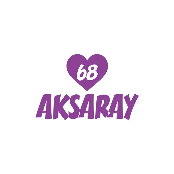 Kalpli 68 Aksaray Araba Sticker 17x17 Cm Mor ürün görseli 1