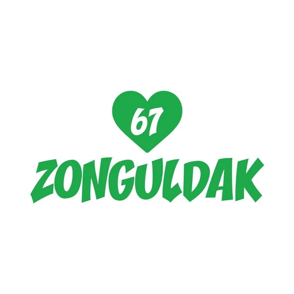 Kalpli 67 Zonguldak Araba Sticker 17x17 Cm Yeşil ürün görseli 1
