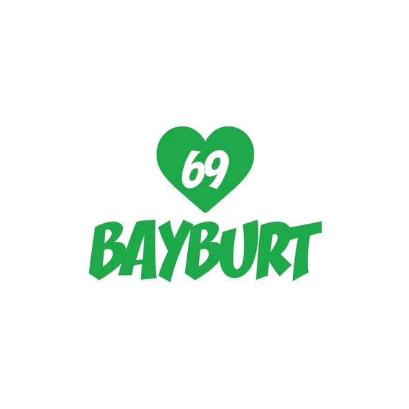 Kalpli 69 Bayburt Araba Sticker 17x17 Cm Yeşil ürün görseli 1