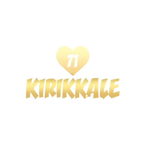 Kalpli 71 Kırıkkale Araba Sticker 17x17 Cm Gold ürün görseli 1