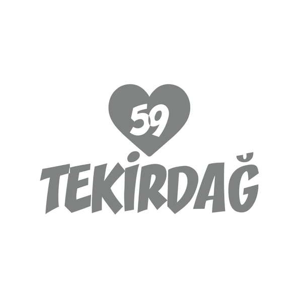 Kalpli 59 Tekirdağ Araba Sticker 17x17 Cm Gri ürün görseli 1