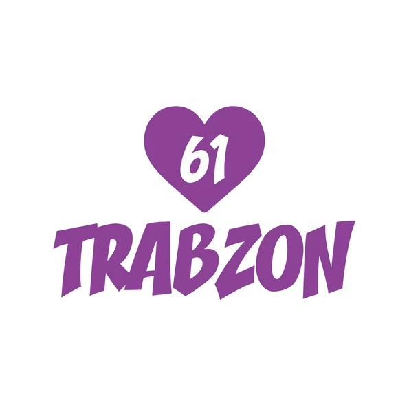 Kalpli 61 Trabzon Araba Sticker 17x17 Cm Mor ürün görseli 1