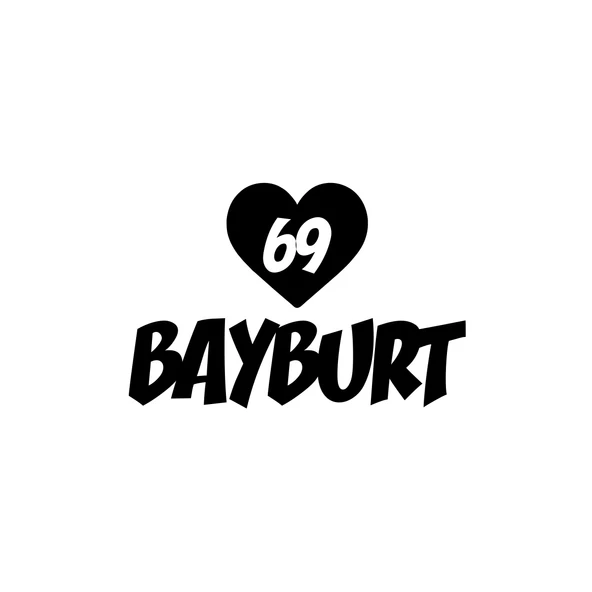Kalpli 69 Bayburt Araba Sticker 17x17 Cm Siyah ürün görseli 1