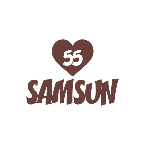 Kalpli 55 Samsun Araba Sticker 17x17 Cm Kahverengi ürün görseli 1