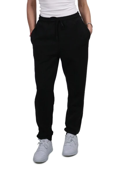 Kadın Modal Kumaş Cepli Siyah Jogger Pantolon ürün görseli 1