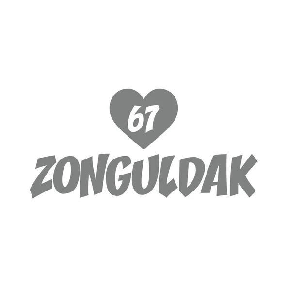 Kalpli 67 Zonguldak Araba Sticker 17x17 Cm Gri ürün görseli 1
