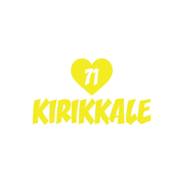 Kalpli 71 Kırıkkale Araba Sticker 17x17 Cm Sarı ürün görseli 1
