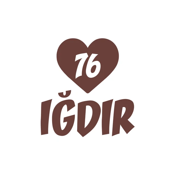 Kalpli 76 Iğdır Araba Sticker 17x17 Cm Kahverengi ürün görseli 1