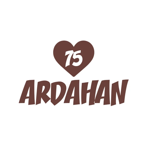 Kalpli 75 Ardahan Araba Sticker 17x17 Cm Kahverengi ürün görseli 1