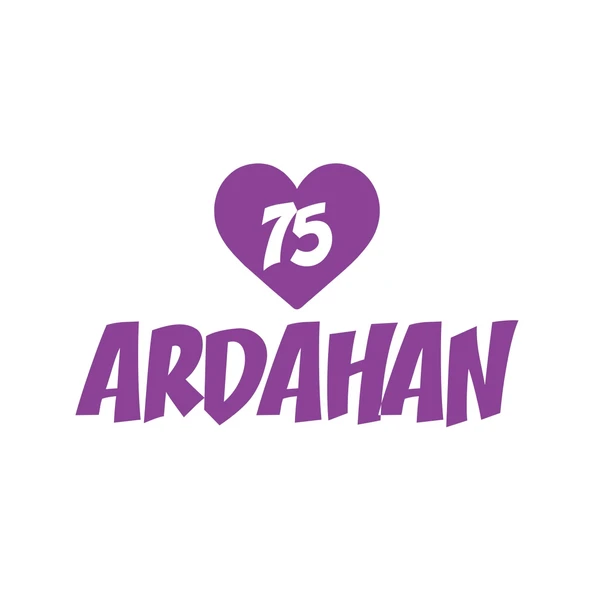 Kalpli 75 Ardahan Araba Sticker 17x17 Cm Mor ürün görseli 1