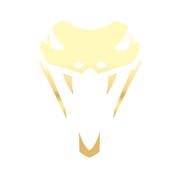 Yılan Kafası Araba Sticker 17x17 Cm Gold ürün görseli 1