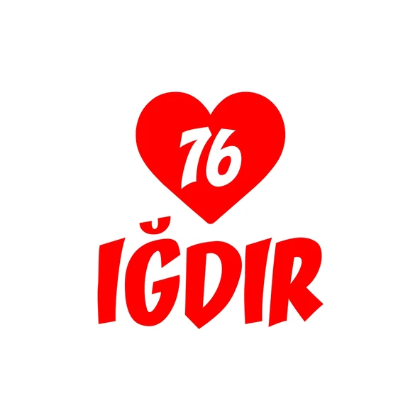 Kalpli 76 Iğdır Araba Sticker 17x17 Cm Kırmızı ürün görseli 1