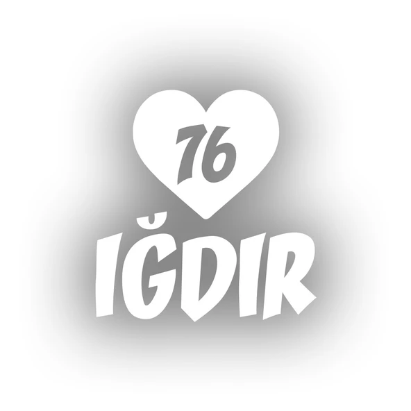 Kalpli 76 Iğdır Araba Sticker 17x17 Cm Beyaz ürün görseli 1