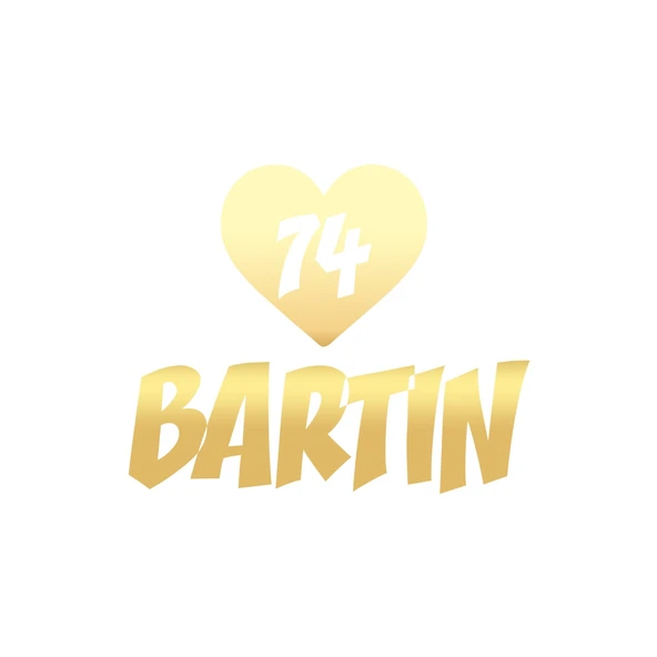 Kalpli 74 Bartın Araba Sticker 17x17 Cm Gold ürün görseli 1