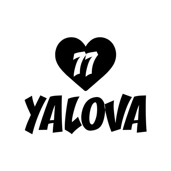 Kalpli 77 Yalova Araba Sticker 17x17 Cm Siyah ürün görseli 1
