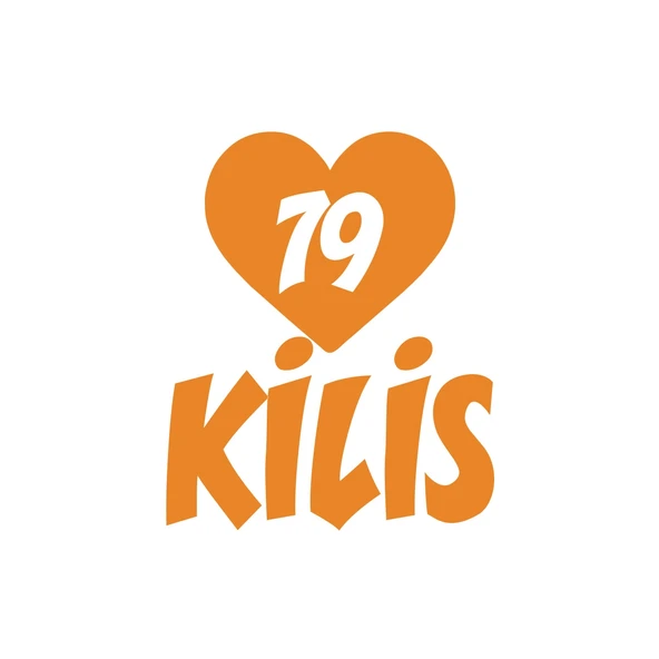Kalpli 79 Kilis Araba Sticker 17x17 Cm Turuncu ürün görseli 1