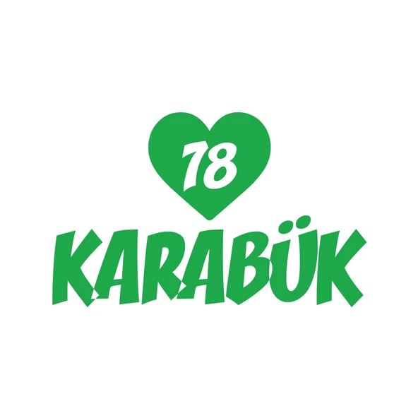 Kalpli 78 Karabük Araba Sticker 17x17 Cm Yeşil ürün görseli 1