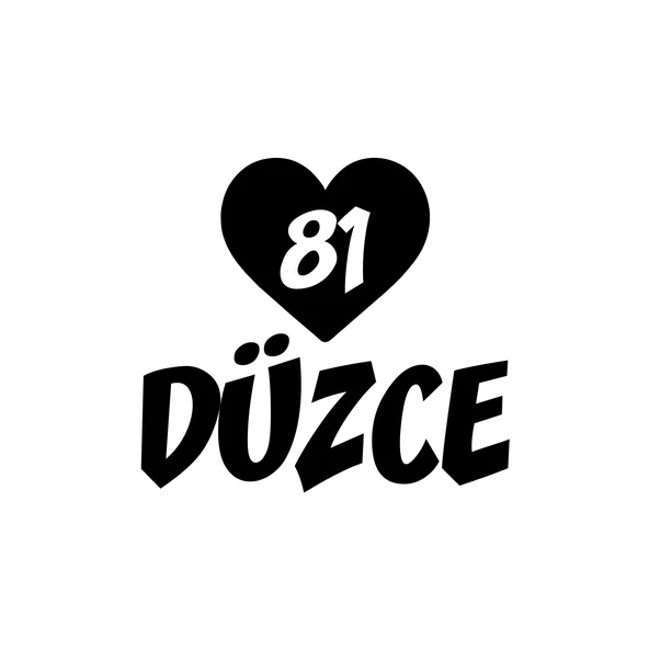 Kalpli 81 Düzce Araba Sticker 17x17 Cm Siyah ürün görseli 1