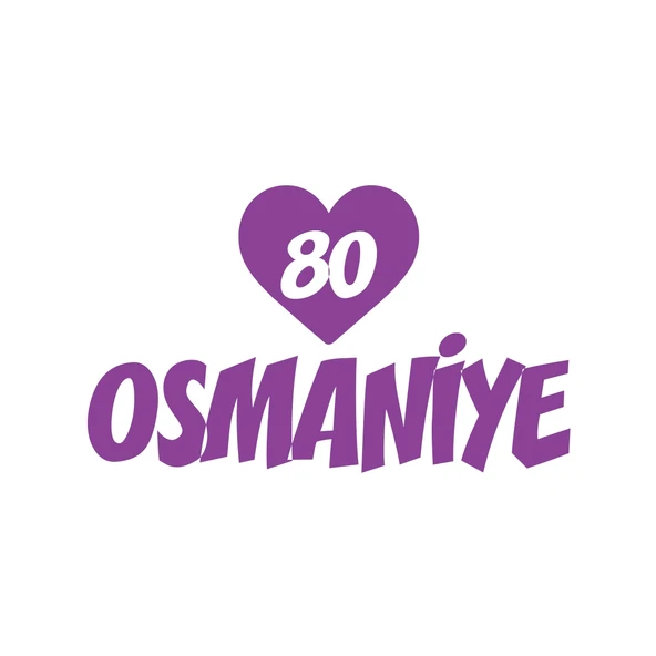 Kalpli 80 Osmaniye Araba Sticker 17x17 Cm Mor ürün görseli 1