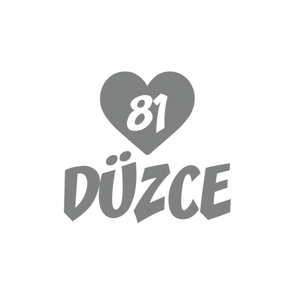 Kalpli 81 Düzce Araba Sticker 17x17 Cm Gri ürün görseli 1