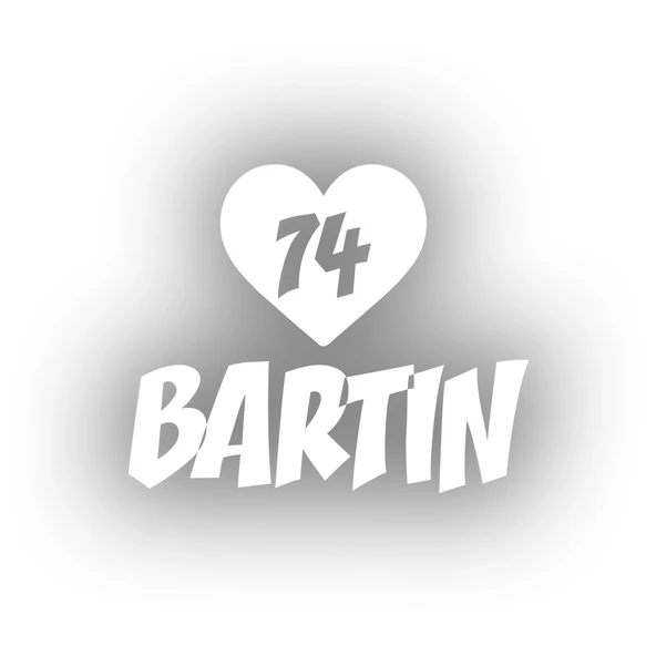 Kalpli 74 Bartın Araba Sticker 17x17 Cm Beyaz ürün görseli 1