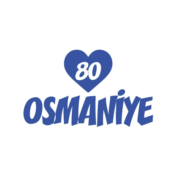 Kalpli 80 Osmaniye Araba Sticker 17x17 Cm Mavi ürün görseli 1