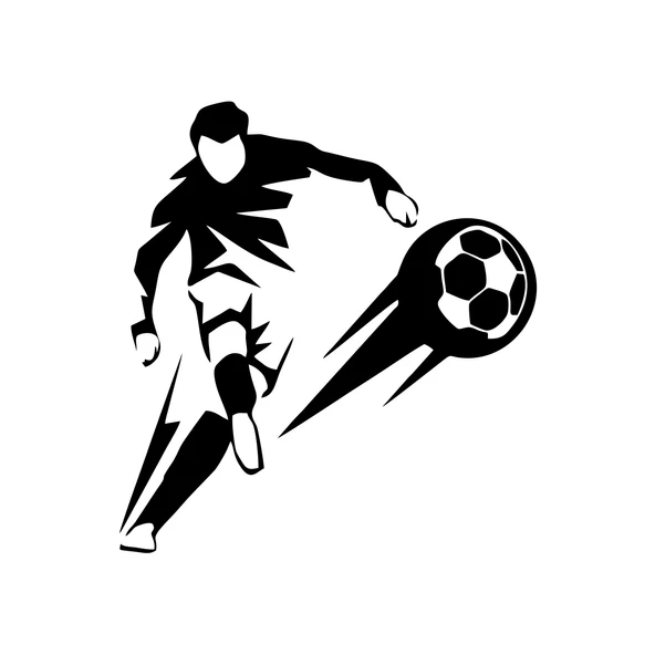 Futbol Oynayan Adam Araba Sticker 17x17 Cm Siyah ürün görseli 1