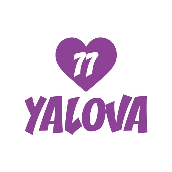 Kalpli 77 Yalova Araba Sticker 17x17 Cm Mor ürün görseli 1