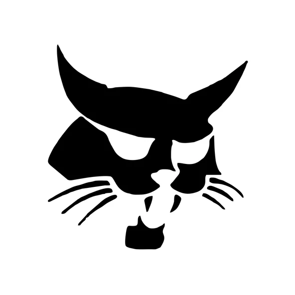 Samuray Kedi Araba Sticker 17x17 Cm Siyah ürün görseli 1
