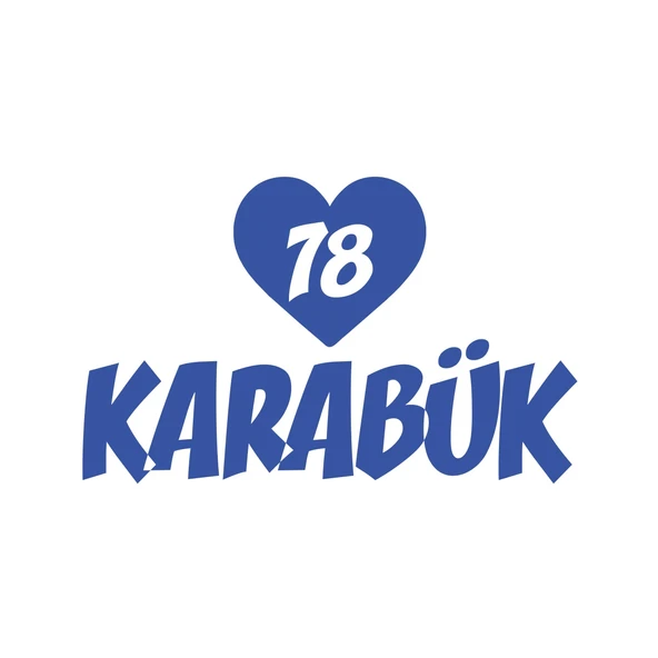 Kalpli 78 Karabük Araba Sticker 17x17 Cm Mavi ürün görseli 1
