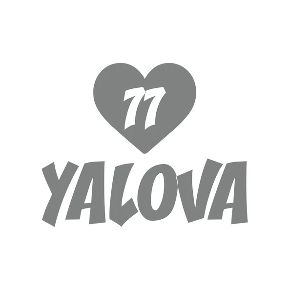 Kalpli 77 Yalova Araba Sticker 17x17 Cm Gri ürün görseli 1