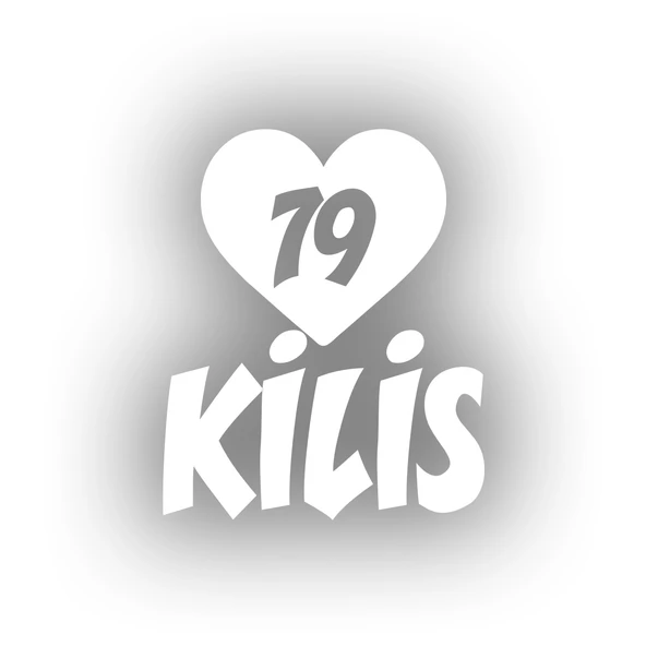 Kalpli 79 Kilis Araba Sticker 17x17 Cm Beyaz ürün görseli 1