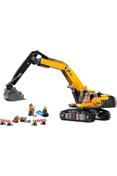 LEGO ® City Sarı İnşaat Ekskavatörü 60420 - 8 Yaş ve Üzeri  Oyuncak Yapım Seti (633 Parça) ürün görseli 1