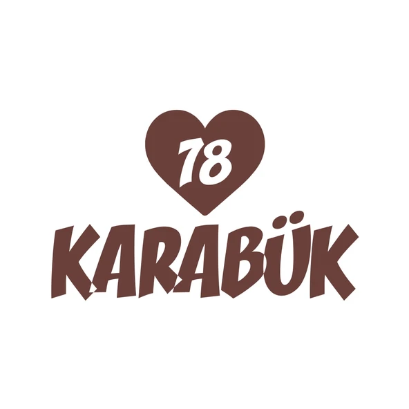 Kalpli 78 Karabük Araba Sticker 17x17 Cm Kahverengi ürün görseli 1