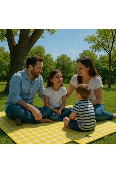 Pinteres Piknik Örtüsü 200x150 cm Su Geçirmez Çift Katlı Kamp ve Plaj Örtüsü ürün görseli 1