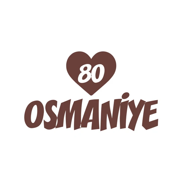 Kalpli 80 Osmaniye Araba Sticker 17x17 Cm Kahverengi ürün görseli 1