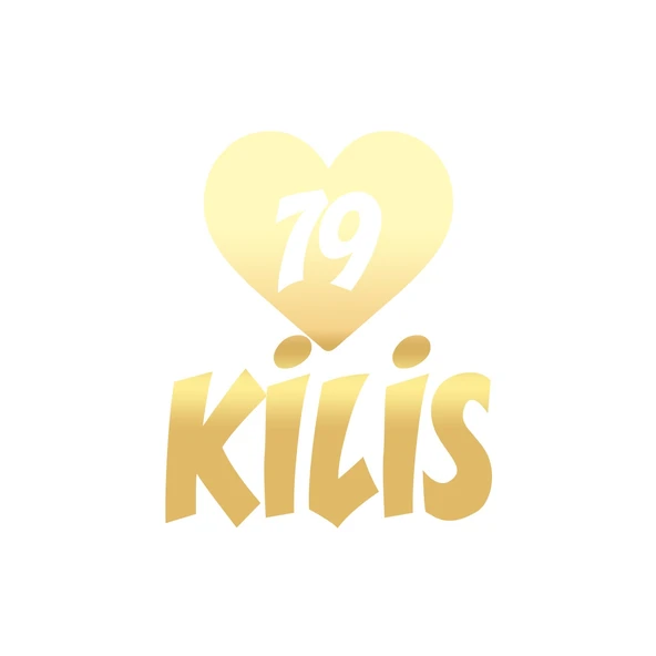Kalpli 79 Kilis Araba Sticker 17x17 Cm Gold ürün görseli 1