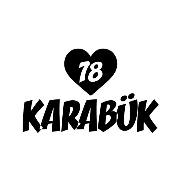 Kalpli 78 Karabük Araba Sticker 17x17 Cm Siyah ürün görseli 1